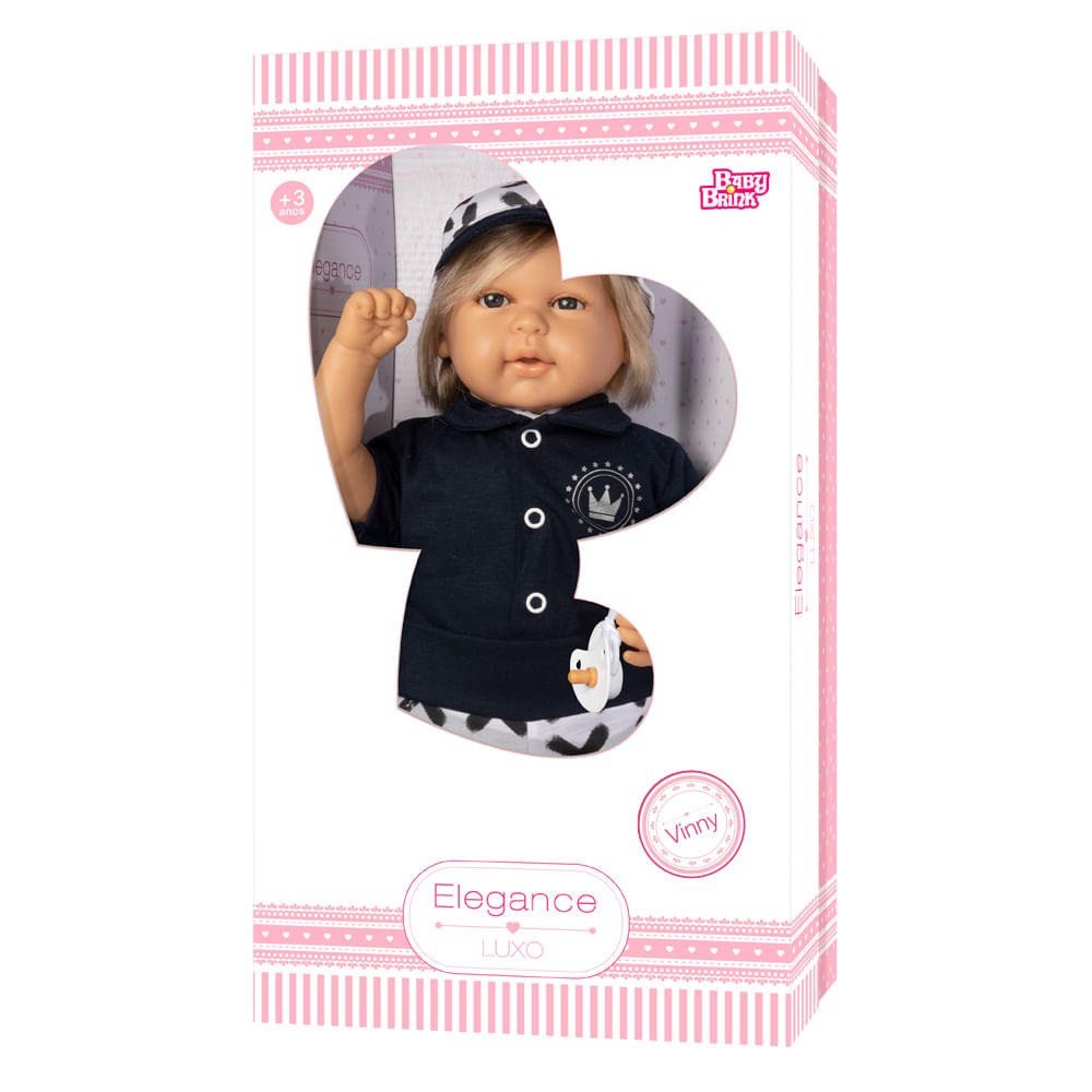 Boneco Reborn Bebê Elegance Luxo - Menino David - 1314 - Novabrink - Real  Brinquedos