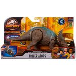 Figura-Articulada-com-Sons---Jurassic-World---Ruge-e-Ataca---Triceratops---Azul---Mattel_Frente