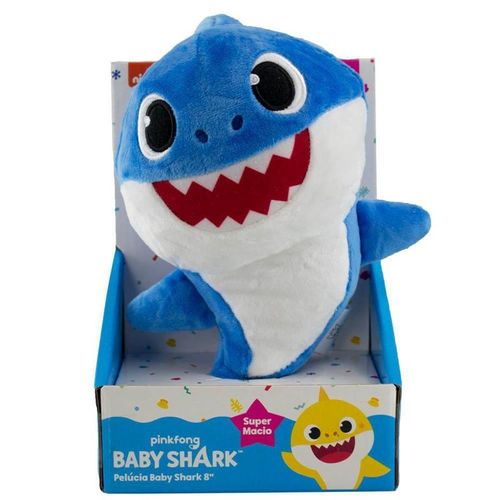 Baby Shark - Pelúcia 20cm - Tubarão Azul - Sunny