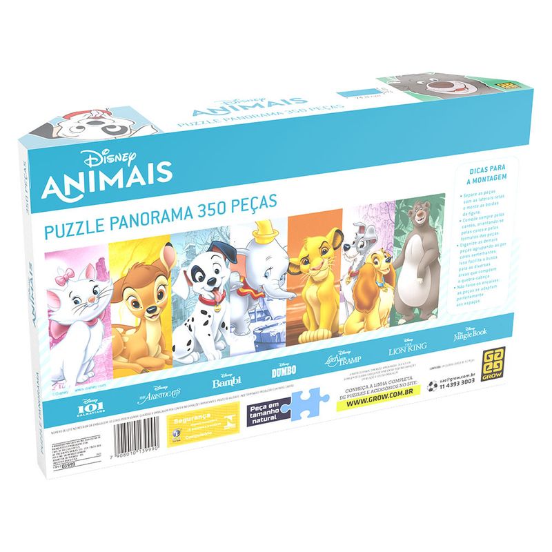 Quebra-Cabeca---Puzzle-Panorama---Animais-Disney---350-Pecas---Grow-1