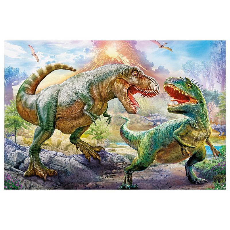Quebra-Cabeca---Puzzle---Batalhas-dos-Dinossauros---200-Pecas---Grow-2