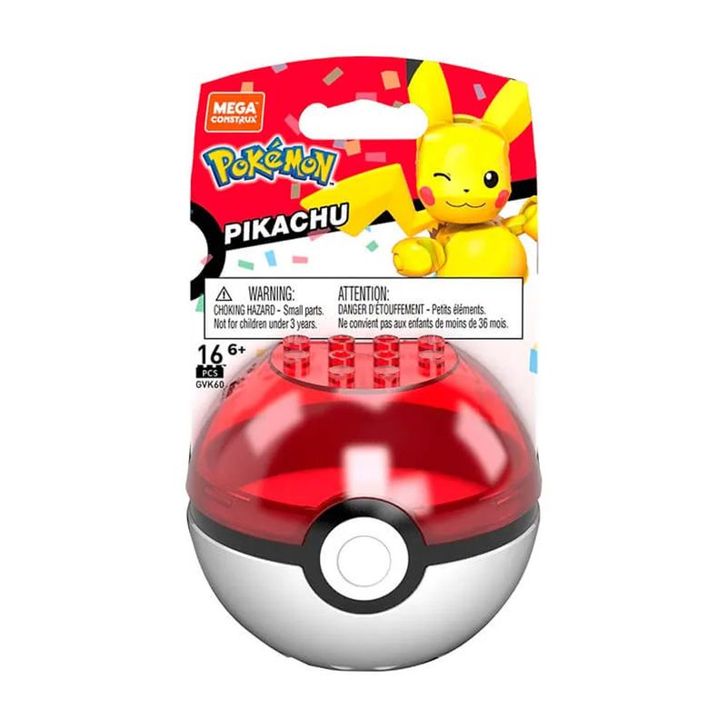 Blocos de Montar - Mega - Pokémon - Pikachu - 1095 Peças - Mattel