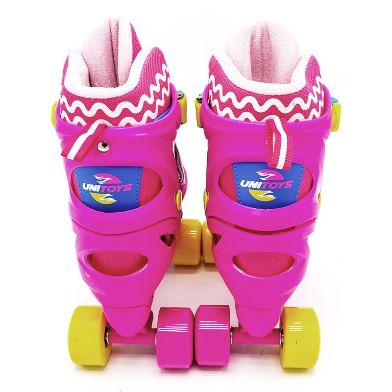 Patins-Classico---Ajustaveis-com-Kit-de-Protecao---Tamanho-34-a-37---Rosa---Uni-Art-2