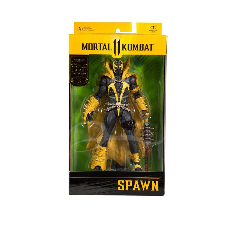 Boneco-Spawn---18-Cm---Mortal-Kombat---McFarlane---Amarelo-e-Preto---Fun-0