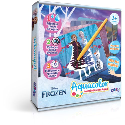 Kit de Atividades - Aquacolor Colorindo com Água - Coré - Frozen - Toyster