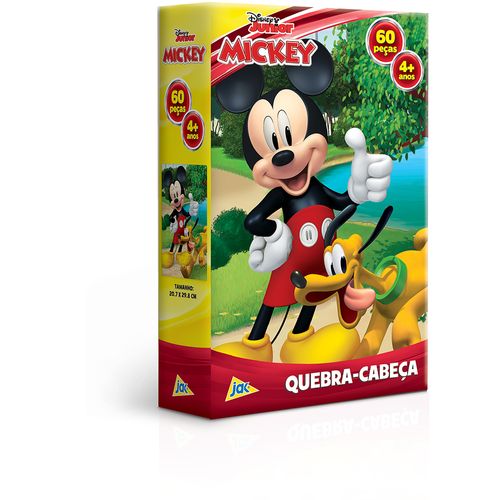 Quebra-Cabeça - 60 Peças - Jak - Disney - Mickey e Pluto - Toyster