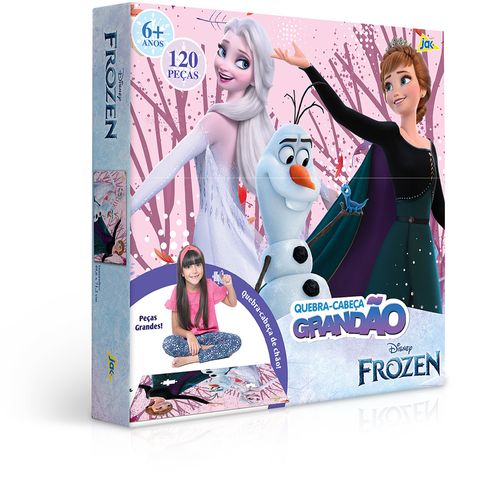 Quebra-Cabeça Grandão - 120 Peças - Disney - Frozen - Toyster