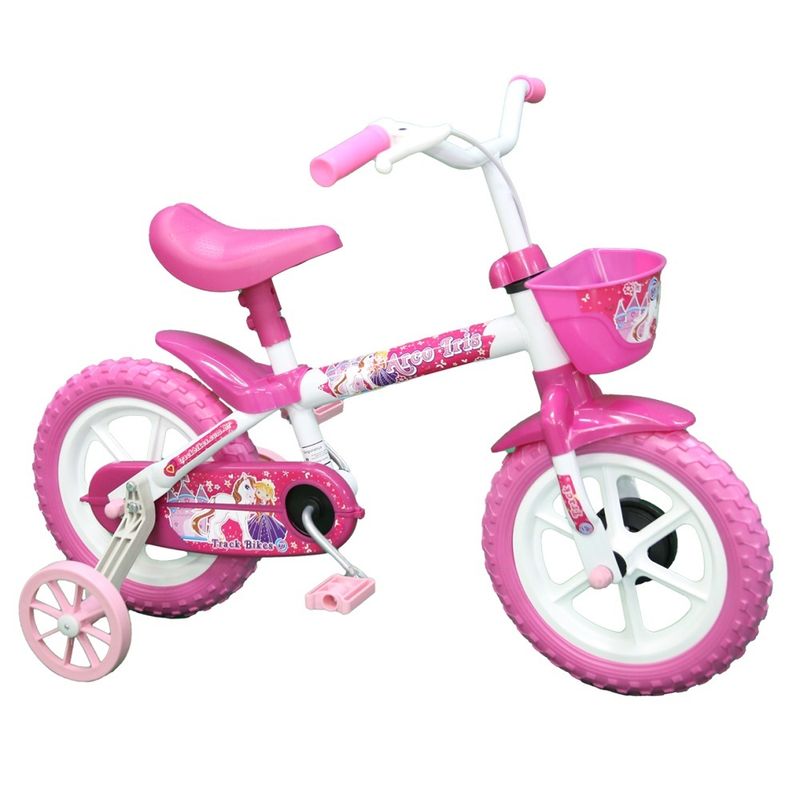 Bicicleta-Aro-12----Arco-Iris-Branco-e-Pink---TK3-Track-1