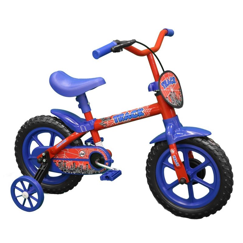Bicicleta-Aro-12---Arco-Iris-Vermelho-e-Azul---TK3-Track-1