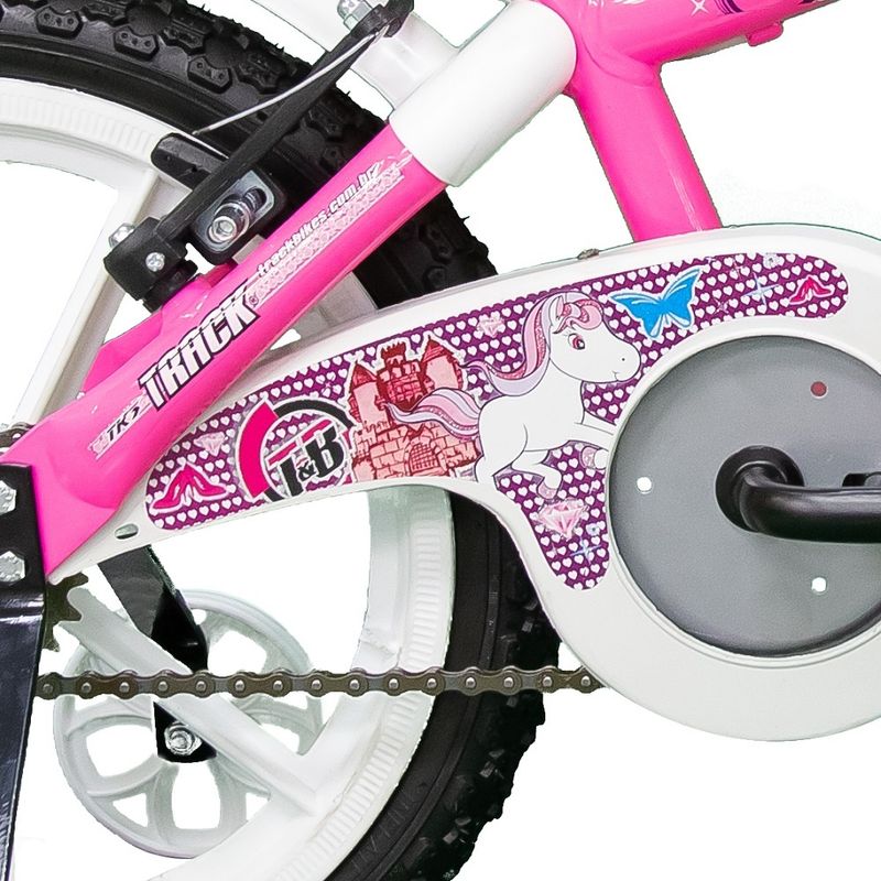 Bicicleta-Aro-16---Branco-e-Pink---TK3-Track-1