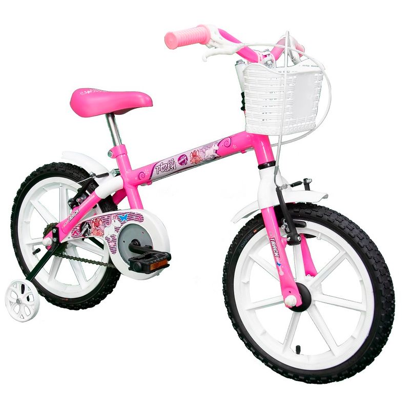 Bicicleta-Aro-16---Branco-e-Pink---TK3-Track-2