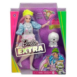 Boneca Barbie - Extra - Barbie Com Roupa Azul Claro - Mattel - Ri Happy