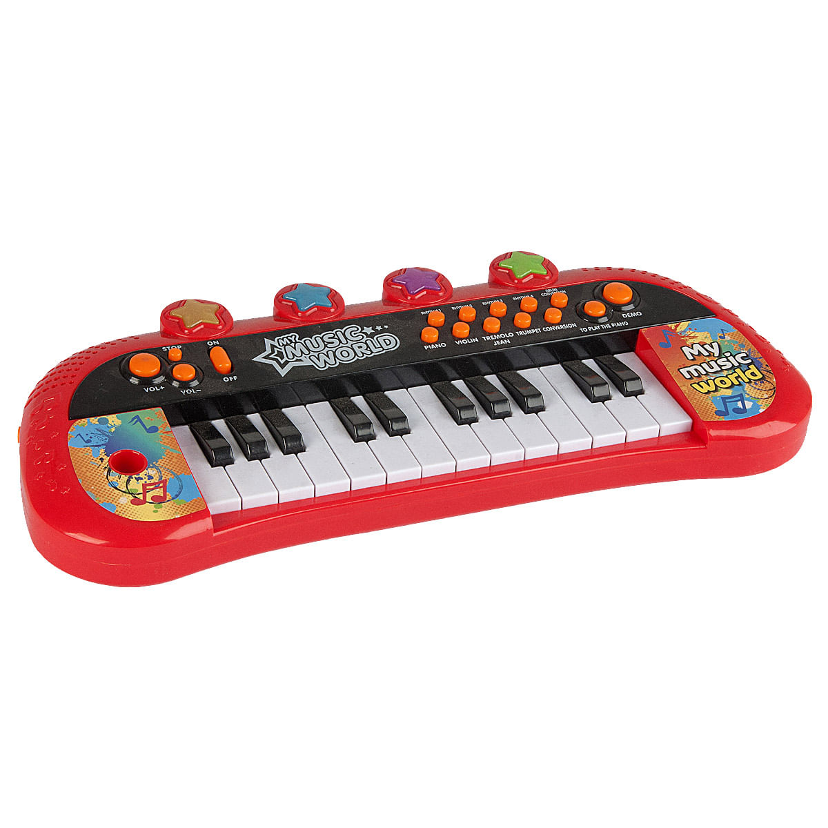 Teclado Piano Infantil Musical Bichinhos Fazendinha Sol - Ri Happy