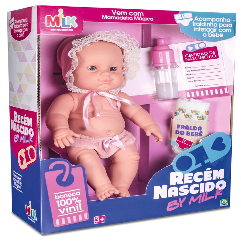 Boneca---Bebe-Recem-Nascido---Rosa---Milk-1