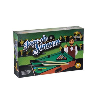 Mini Jogo De Sinuca Madeira 51cm - Art Brink