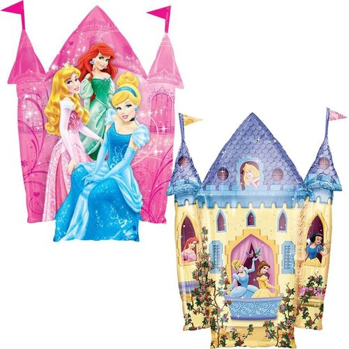 Balão Metalizado Formato 10 Polegadas Castelo das Princesas Disney