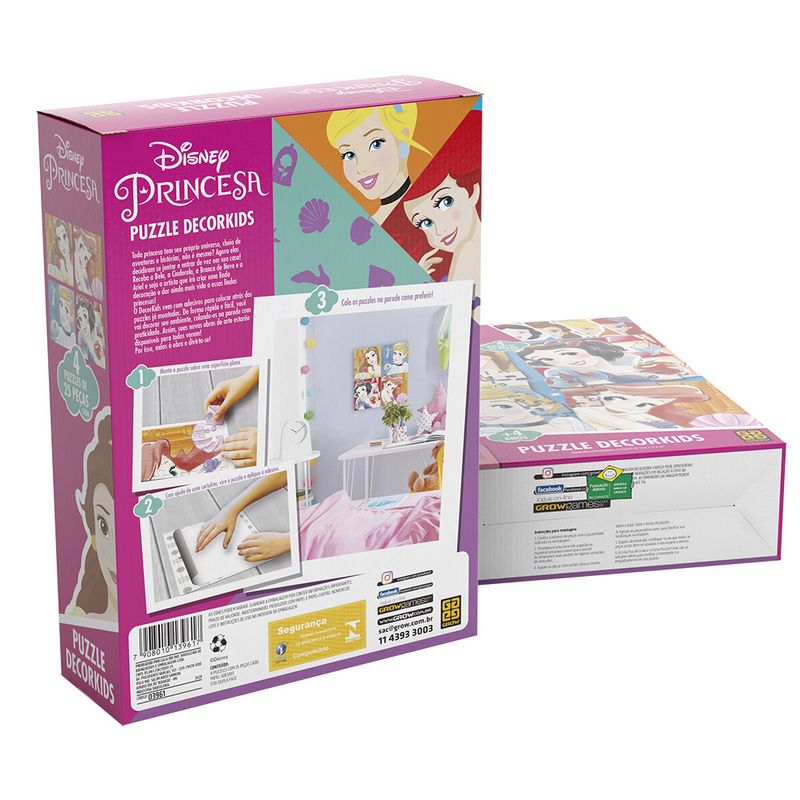 Quebra-cabeça Puzzle 100 peças Princesas