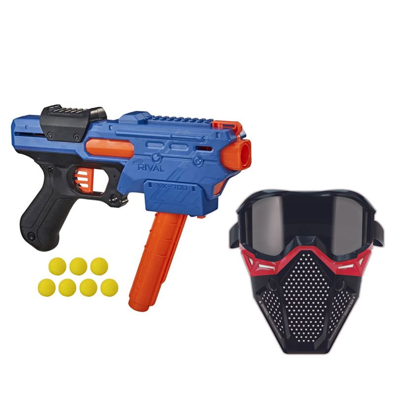 Kit-Nerf---Lancador-Rival-Finisher-XX-700-com-Mascara-de-Protecao-Vermelha---Hasbro