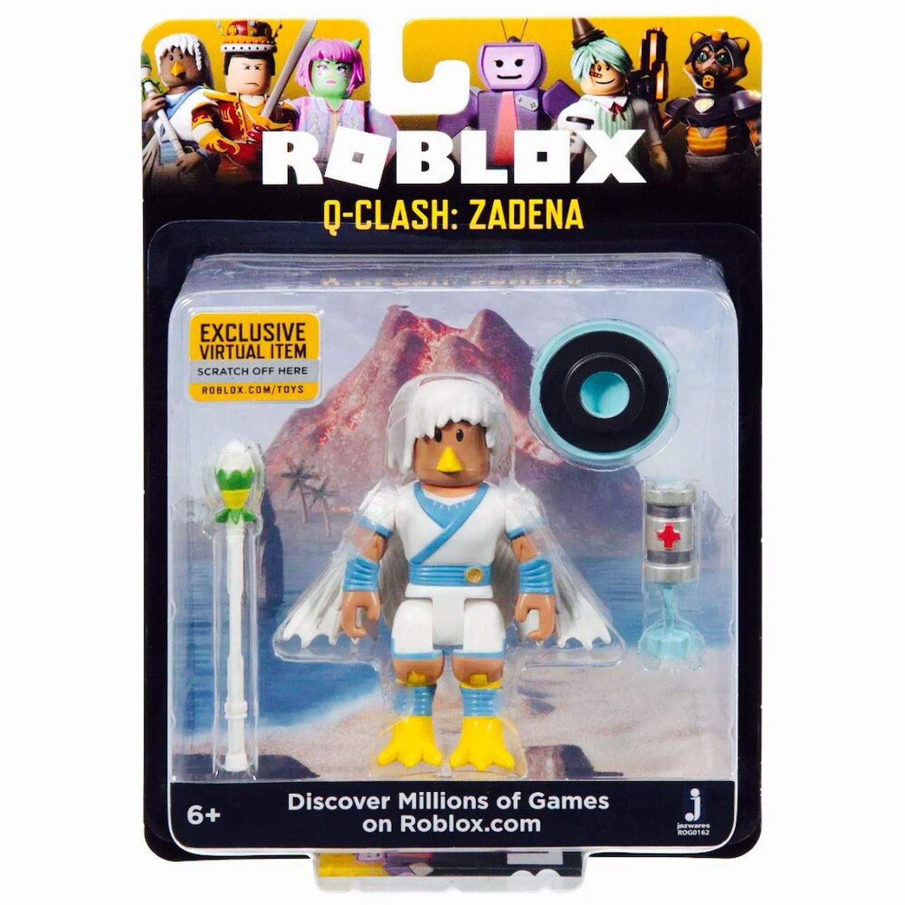 Boneco Roblox - Q Clash Zadena E Acessórios + Código Virtual