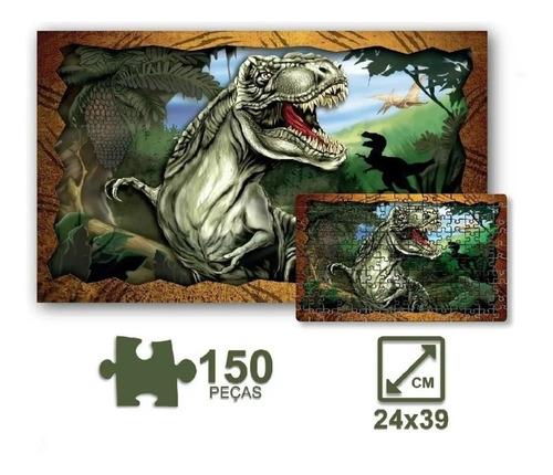 Kit 2 Jogos Quebra Cabeça Dinossauro Infantil C/ 30 Peças - Compre Agora -  Feira da Madrugada SP