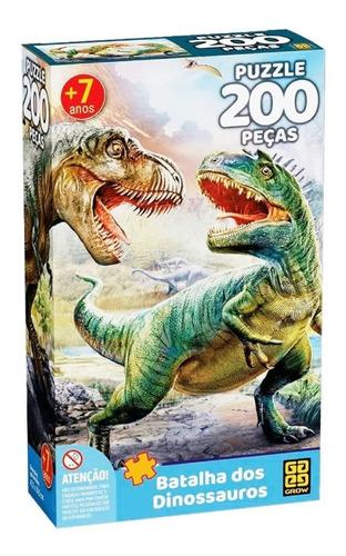 Quebra-Cabeças Batalha dos Dinossauros 200 peças