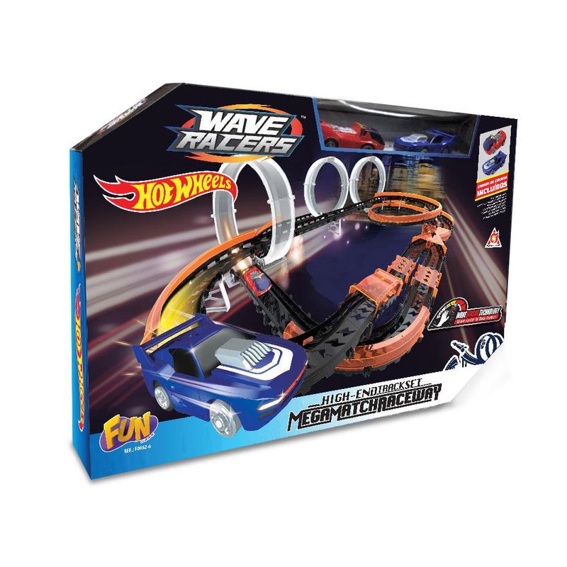 Pista-e-Carrinhos---Mega-Match-Raceway---2-Carrinhos---Fun-0