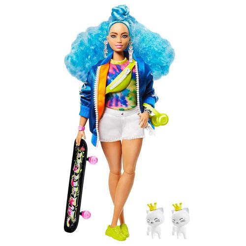Boneca Articulada - Barbie - Extra - Cabelo Azul - Mattel
