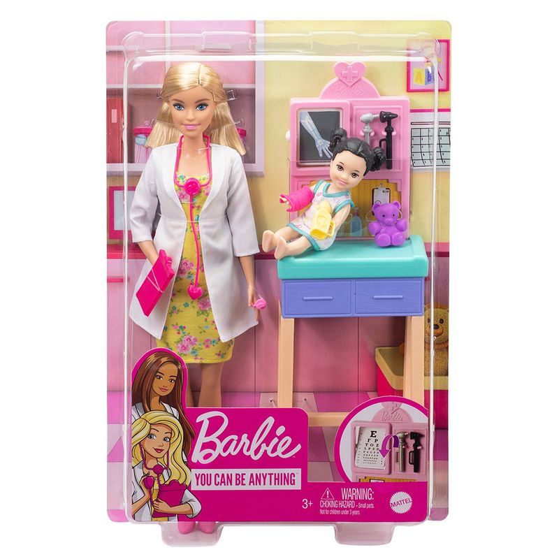 Boneca---Barbie---Profissoes---Conjunto-Pediatra-Loira---Mattel-1