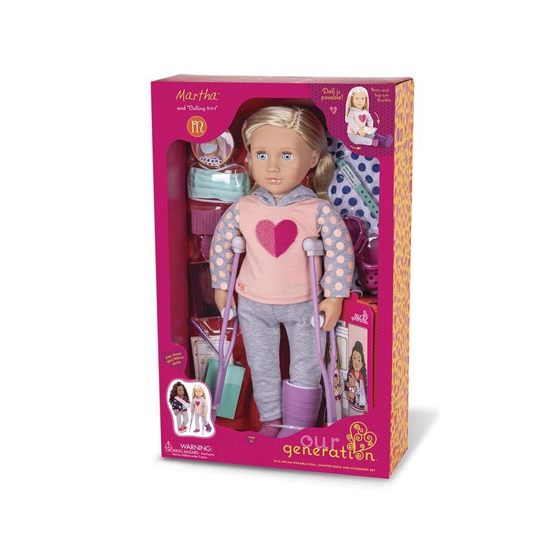 Boneca Our Generation - Isa Com 2 Roupa E Patins De Luxo