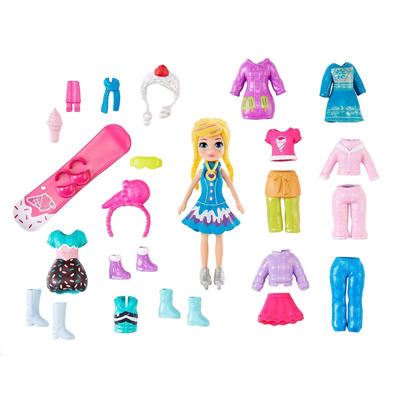 Mini-Boneca----Polly-Pocket---Pacote-de-Modas-Surpresa---Cupcake---Mattel--1