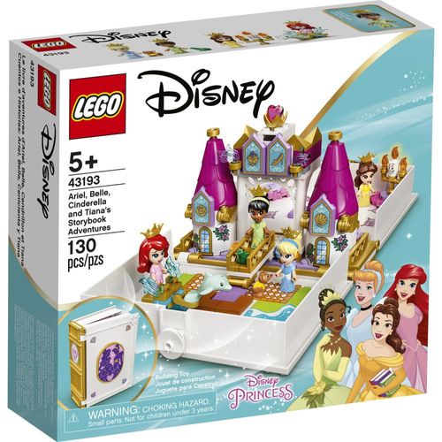 LEGO Disney - Livro de Histórias e Aventuras Ariel, Bela, Cinderela e Tiana - 43193
