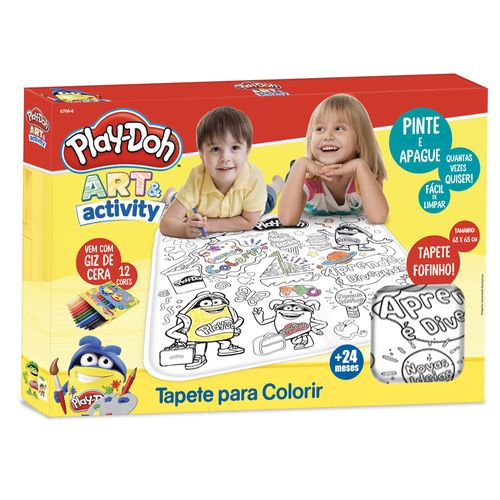 Conjunto de Artes - Play-Doh - Tapete para Colorir com Giz Cera - Fun