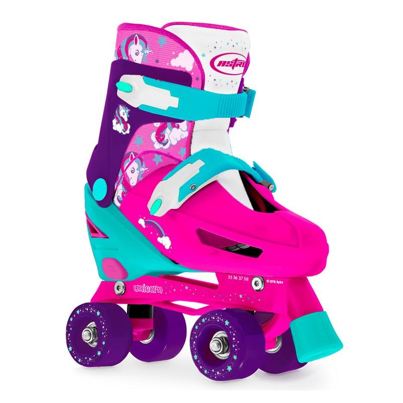 Patins-Classico-Ajustavel---Unicornio---31-a-34---Rosa---Astro-Toys-0
