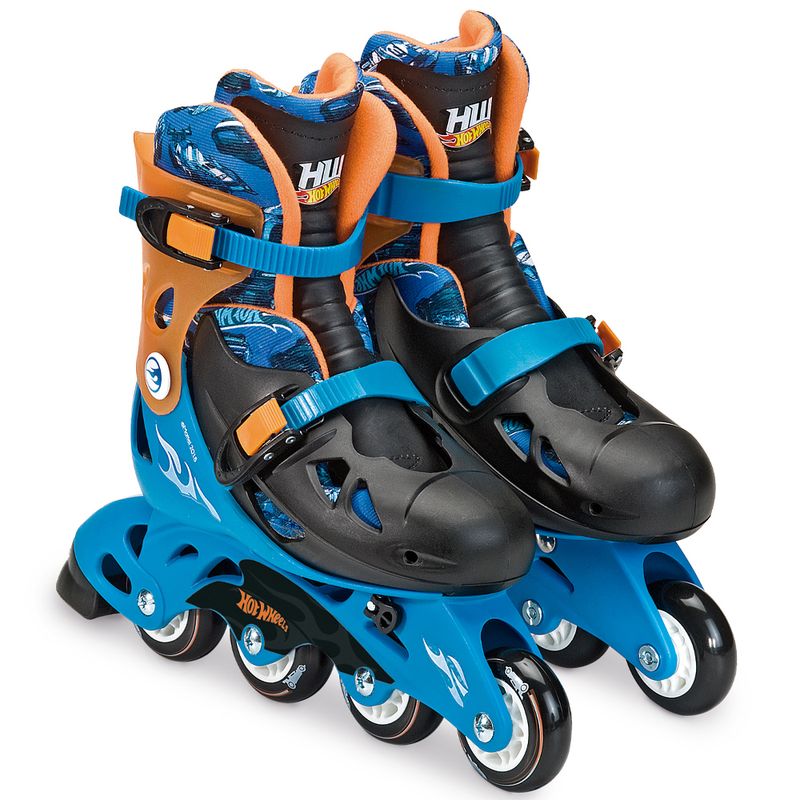 Patins-com-Acessorios-de-Seguranca---Hot-Wheels---Tamanho-33-a-36---Fun---Azul-0