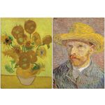 Quebra-Cabeca-Combo---Vincent-Van-Gogh---Retrato-e-Girassois---2000-Pecas---Game-Office---Toyster-2