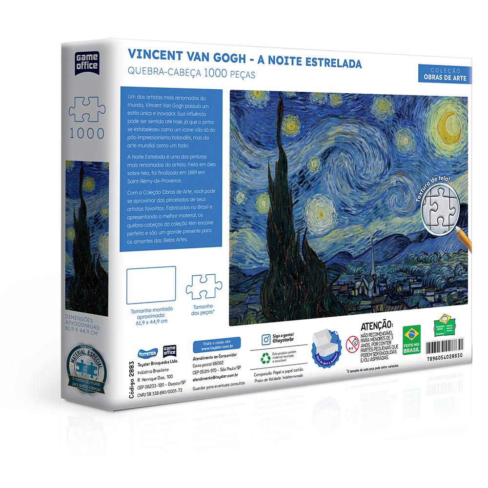 Quebra- Cabeça 1000 Peças Vincent Van Gogh - A Noite Estrelada - Lojas  França