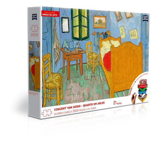 Quebra-Cabeça - Vincent Van Gogh - Quarto em Arles - 2000 Peças - Game Office - Toyster