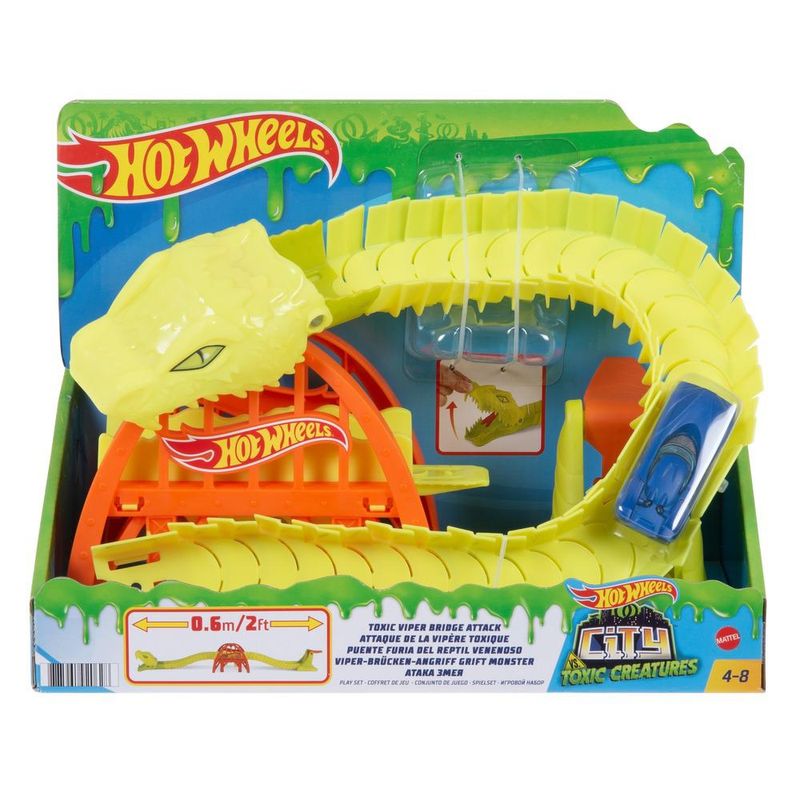 Pista Hot Wheels City Ataque De Cobra Serpente Tóxico Mattel Cor