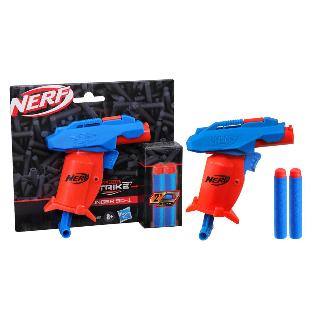Arma Nerf Alpha Strike Blaster Mão Ilustração Vetorial Brinquedos
