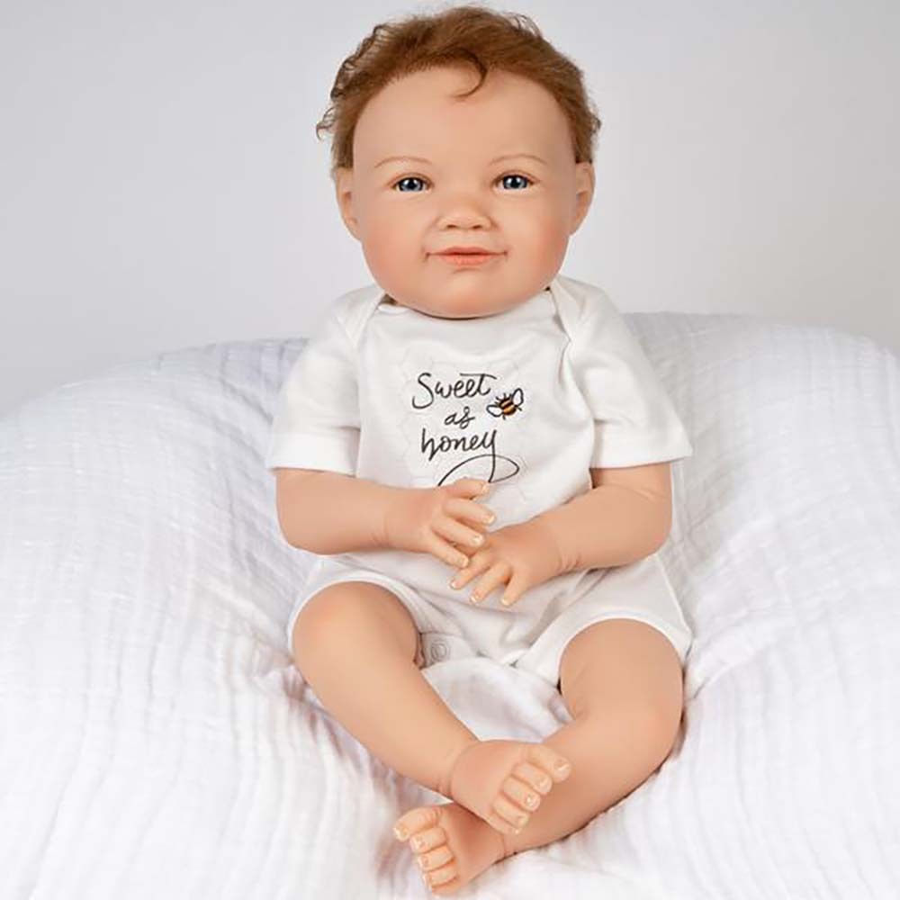 Bebe Reborn Menino Noah - Paradise Galleries 55 cm Corpo de Pano - TRENDS  Brinquedos