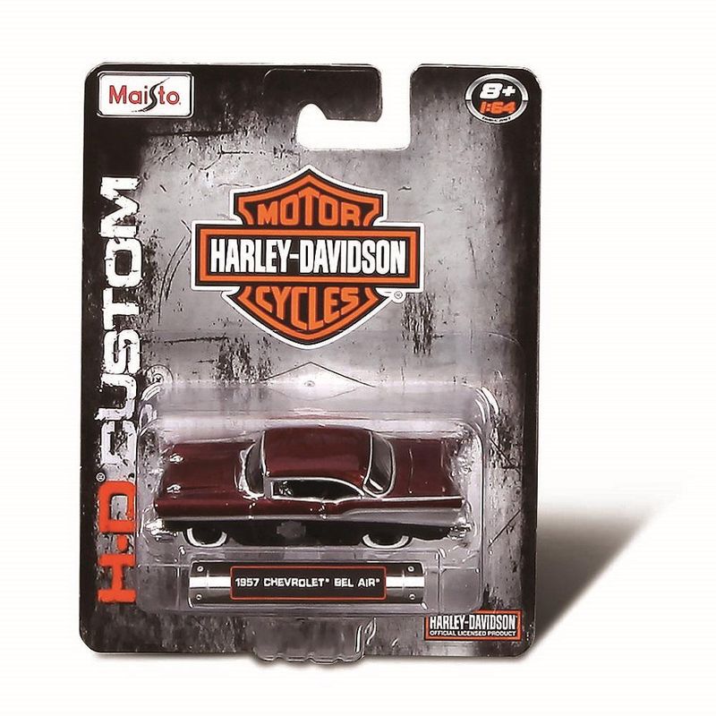 Mini-Veiculo---Harley-Davidson---Chevrolet-Bel-Air-1957---Maisto-0