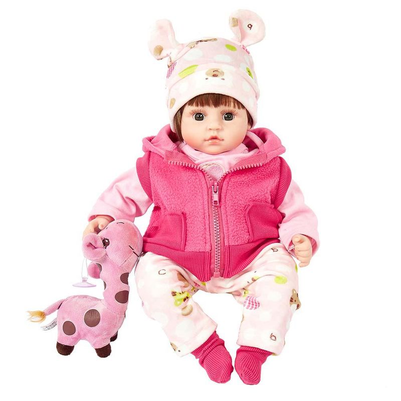 Roupa Para Boneca Bebê Reborn Laura Baby Rosa Nuvem 720 em Promoção na  Americanas