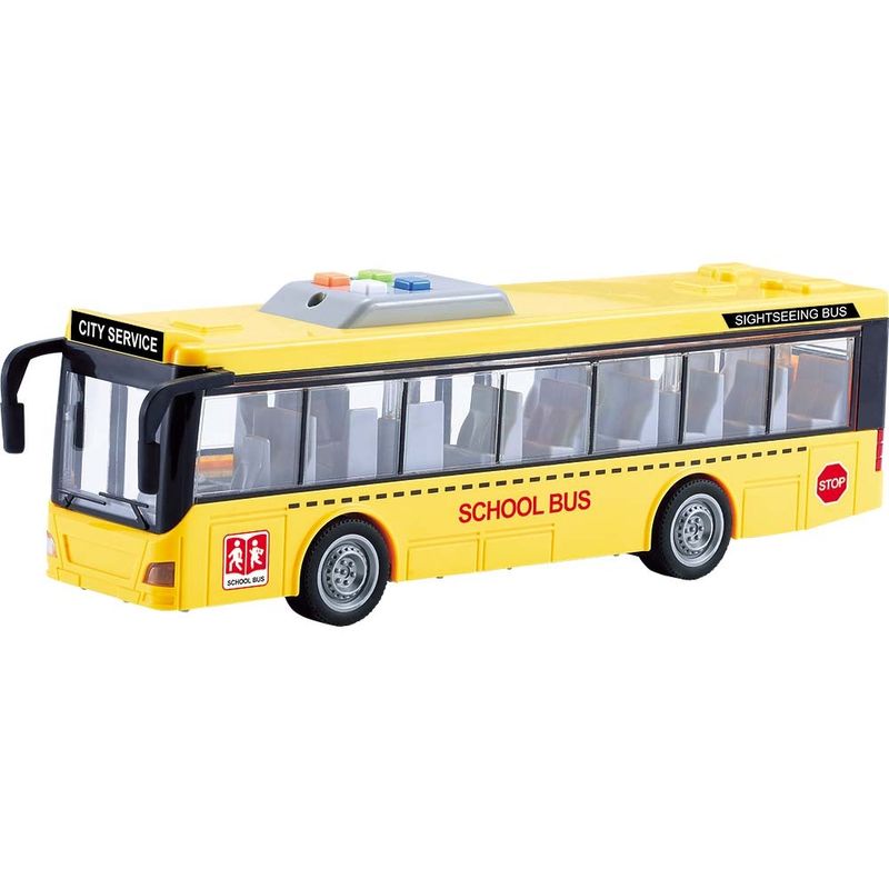 Mini-Veiculo---Onibus-Escolar---Shiny-Toys---Amarelo-0