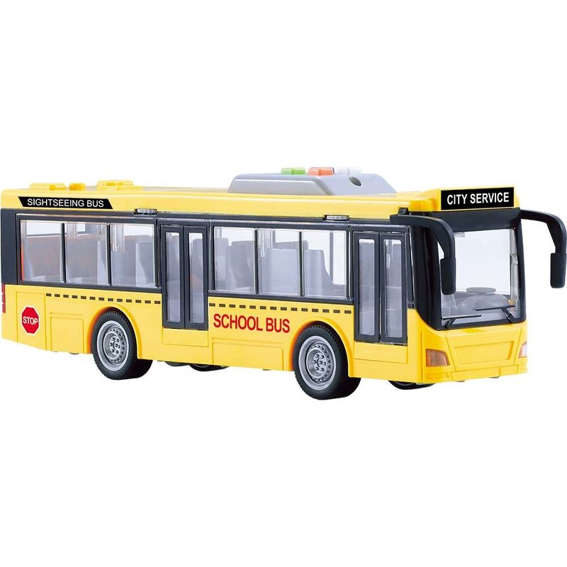 Mini-Veiculo---Onibus-Escolar---Shiny-Toys---Amarelo-1
