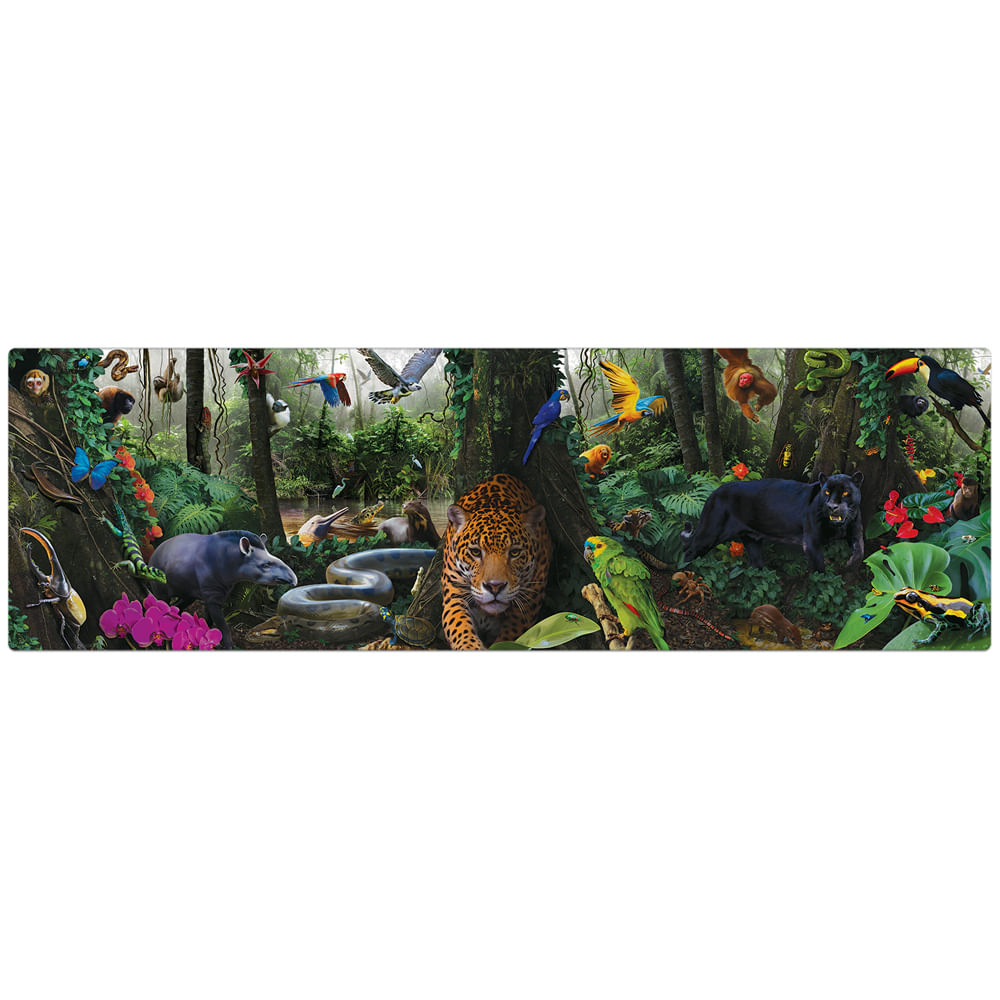 Quebra-Cabeça – Descobrindo os Animais na Selva – Afeto Lúdico