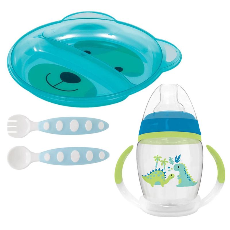 Kit-de-Alimentacao-Buba---Dinos---Azul---4-Pecas