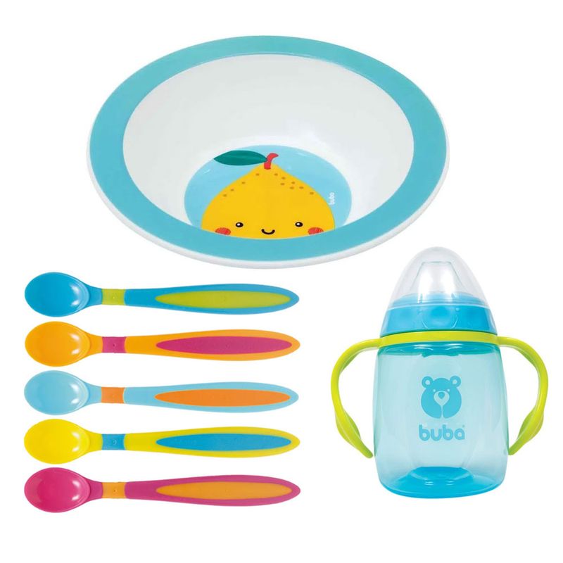 Kit-de-Alimentacao-Frutti---Limao---7-Pecas-com-Bowl---Buba