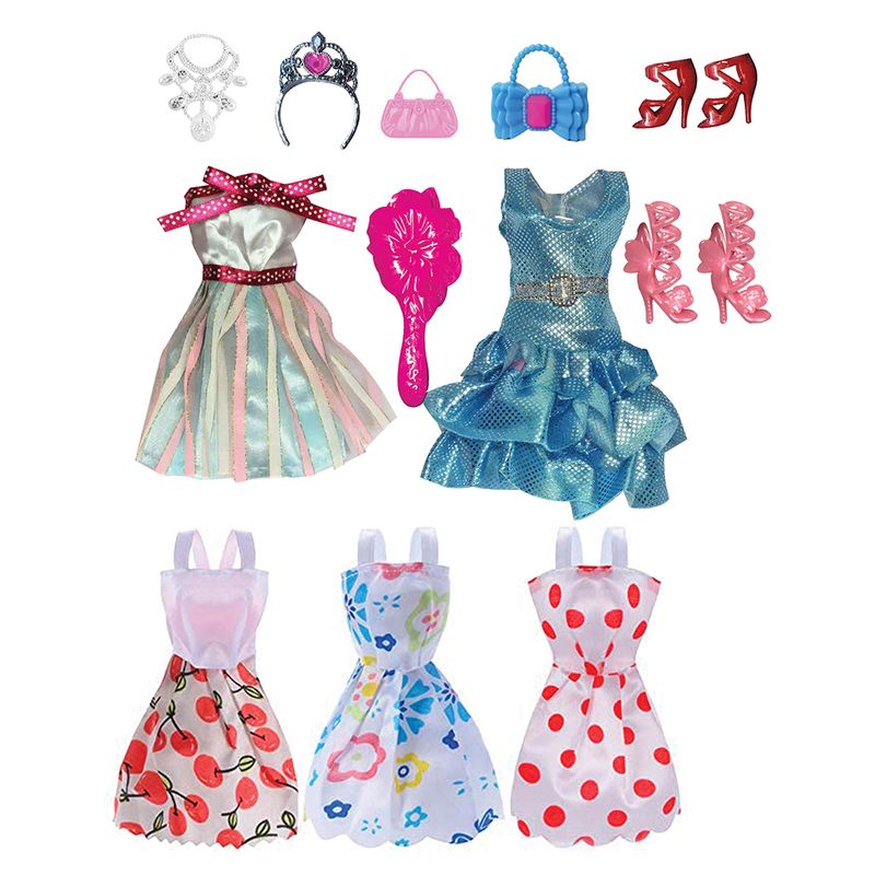 Kit-Vestidos-para-Boneca---Doll-Dress---5-Pecas---Candide-1