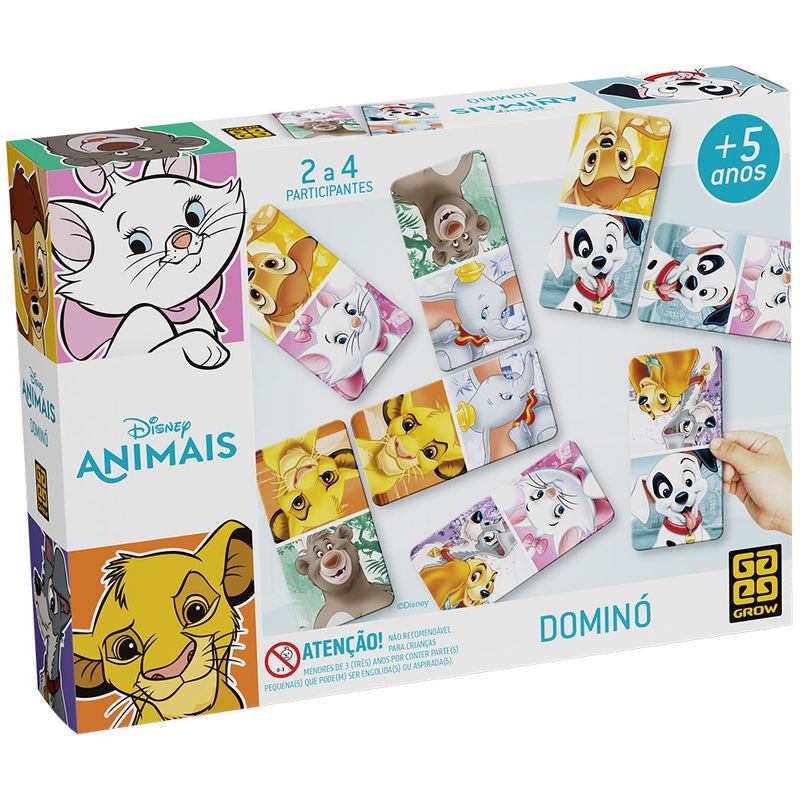 Domino---Disney---Animals---Numero-de-Jogadores-2-a-4---Grow-0