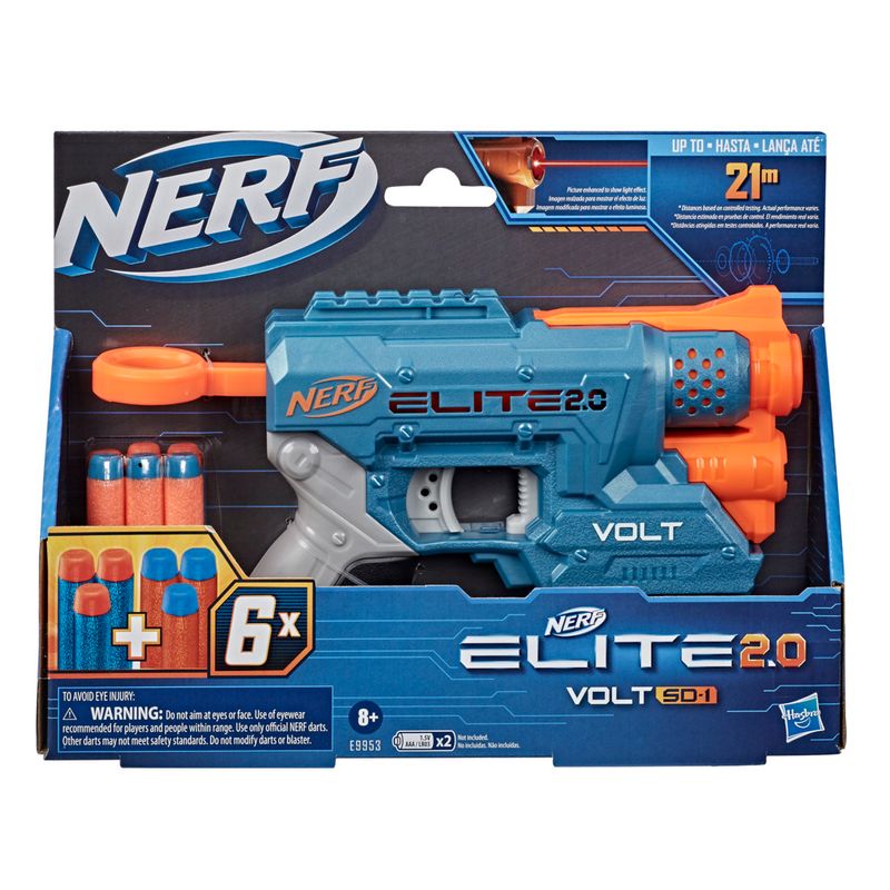 Kit Nerf - Lançador de Dardos – Elite 2.0 - Volt SD 1 e Refil 12